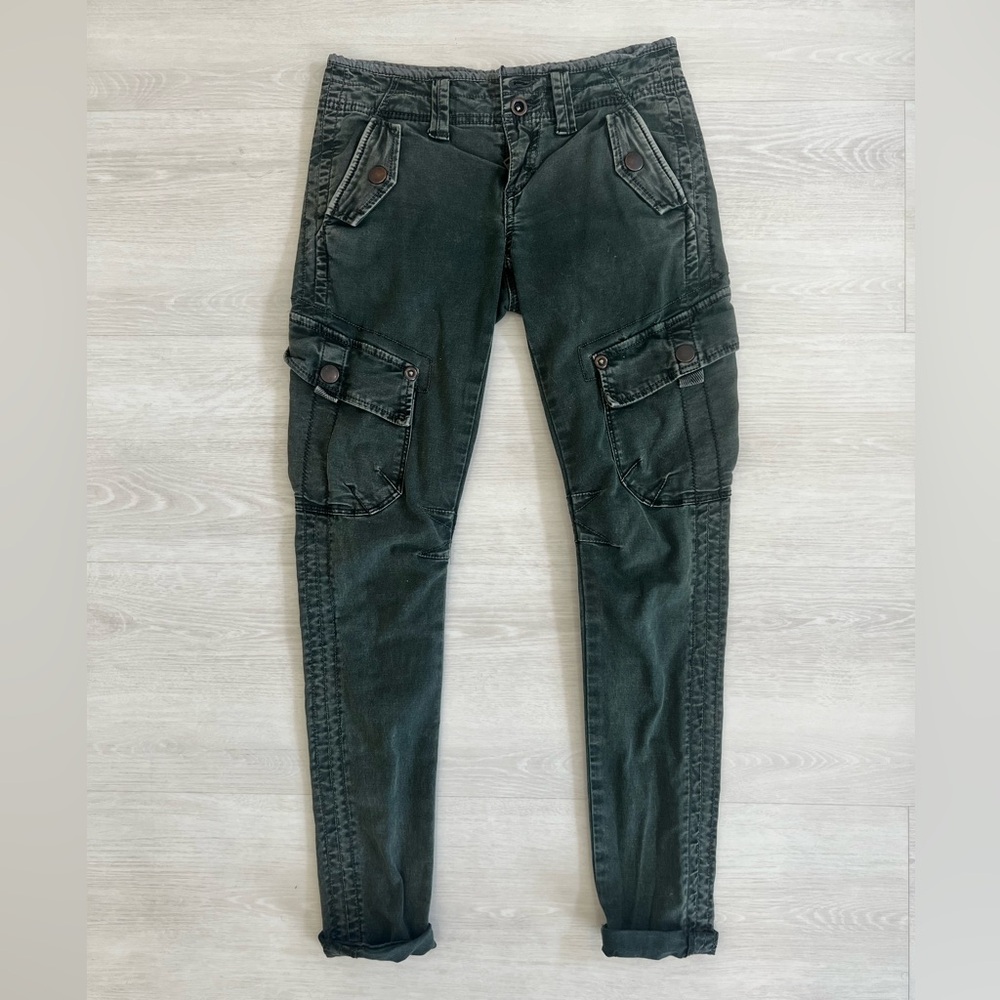 Free People Cargo Low-Rise Skinny Pants